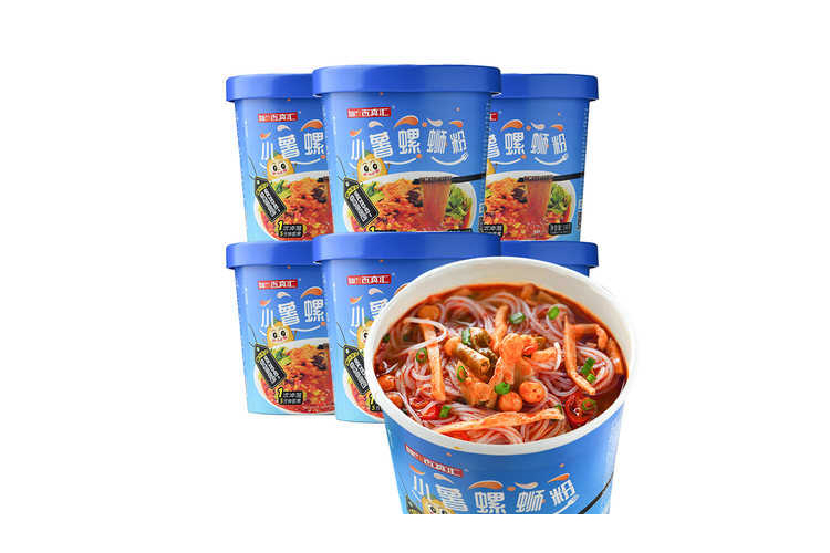 BAIZHENHUI'S POTATO CONCH NOODLE BLUE CUP 148G